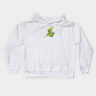 Hello spring.  T-shirt with primrose Kids Hoodie